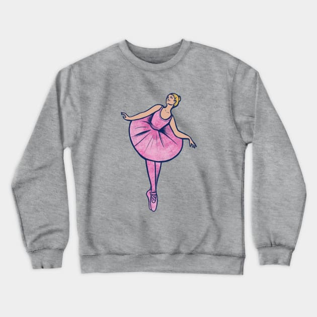 Ballerina Crewneck Sweatshirt by bubbsnugg